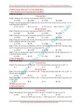Bài tập Sự điện li - Nguyễn Minh Tuấn